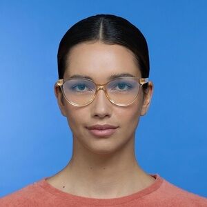 NEW WITH TAGS The Book Club Al The Chemist Blue Light Glasses in Sand